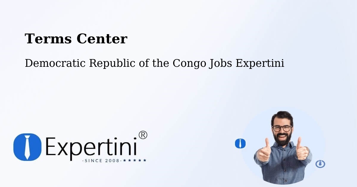 Terms of Service – Democratic Republic of the Congo - Democratic Republic of the Congo Jobs Expertini